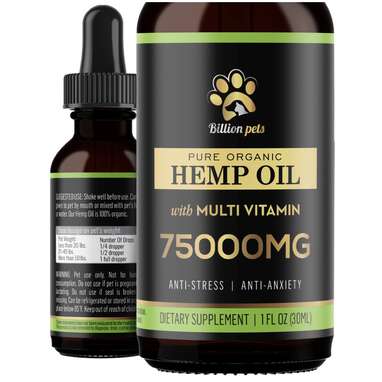 Best hemp oil for cats: Billion Paws Hemp Oil for Dogs and Cats