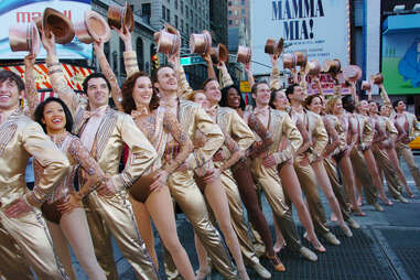 a chorus line
