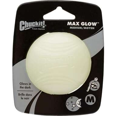 A glowing ball so you can play fetch at night: Chuckit! Max Glow Ball