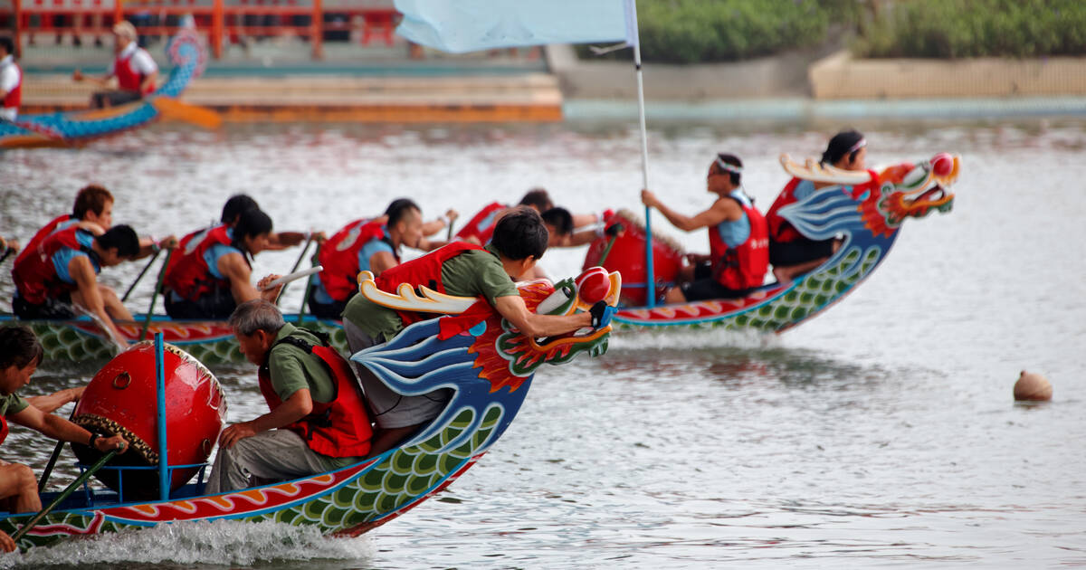 dragon boat racing logo