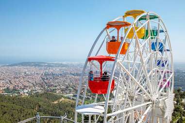 Ferris Wheel in Barcalona, Spain