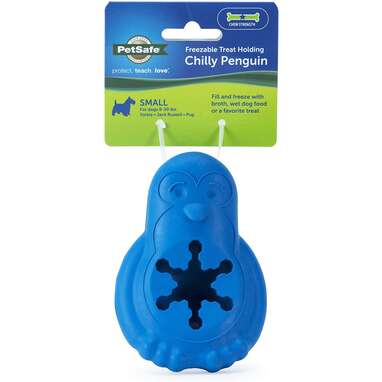 PetSafe Freezable Treat Holding Chilly Penguin Dog Toy, Small