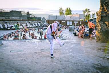 live band performing at bozeman hot springs