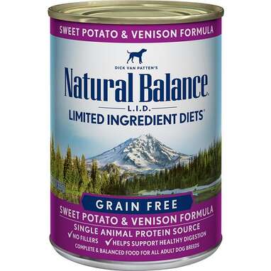 Hypoallergenic wet dog food: Natural Balance L.I.D. Limited Ingredient Diets Sweet Potato & Venison Formula Grain-Free Canned Dog Food