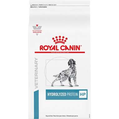 Best hydrolyzed protein dog food without chicken, beef or lamb: Royal Canin Veterinary Diet Adult Hydrolyzed Protein HP Dry Dog Food