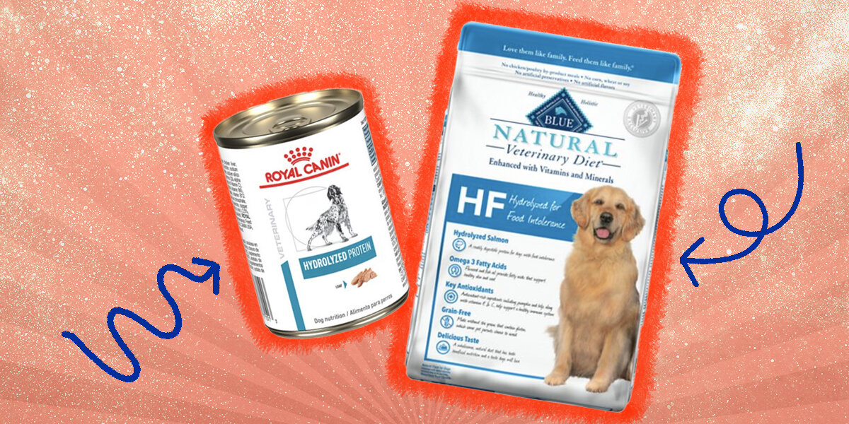 Hydrolyzed protein dog clearance food