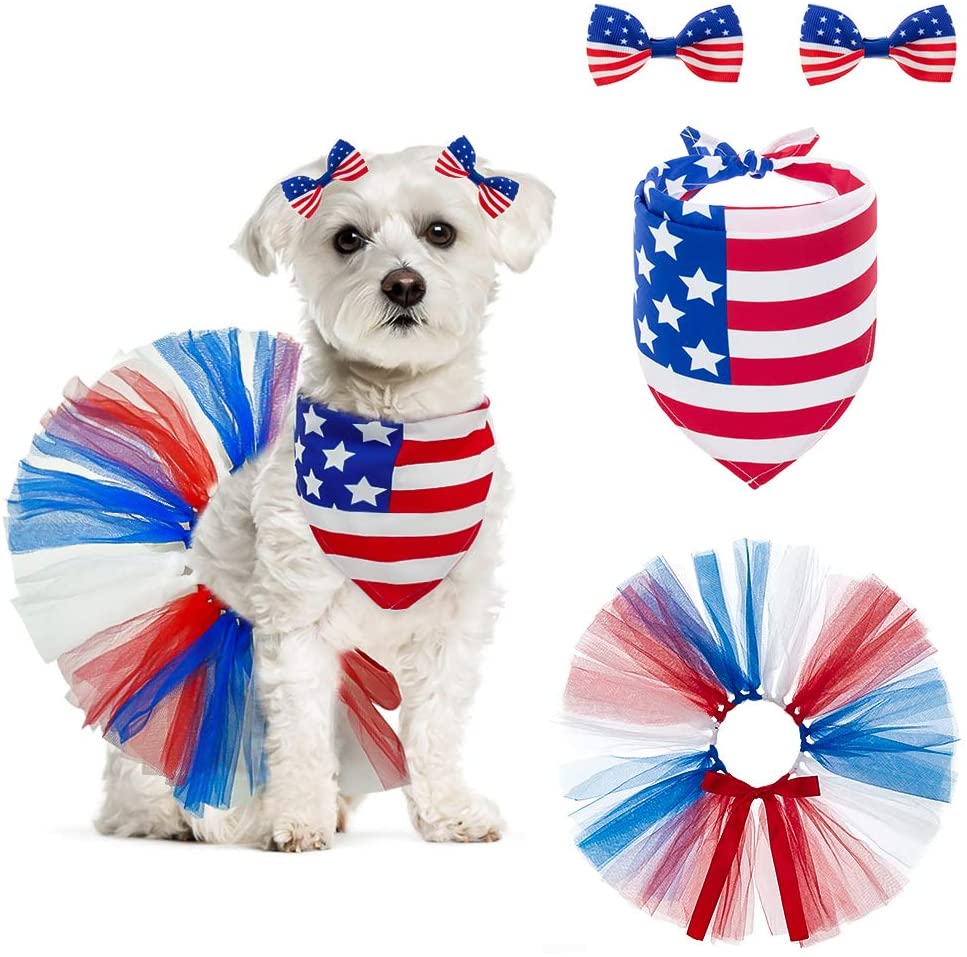 Patriotic 2025 dog costumes