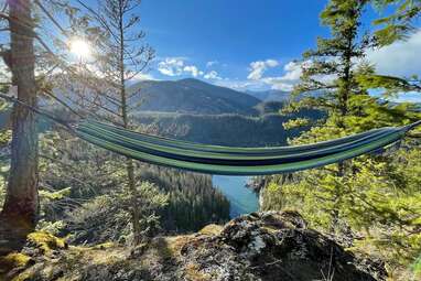 Washington cliff campsite