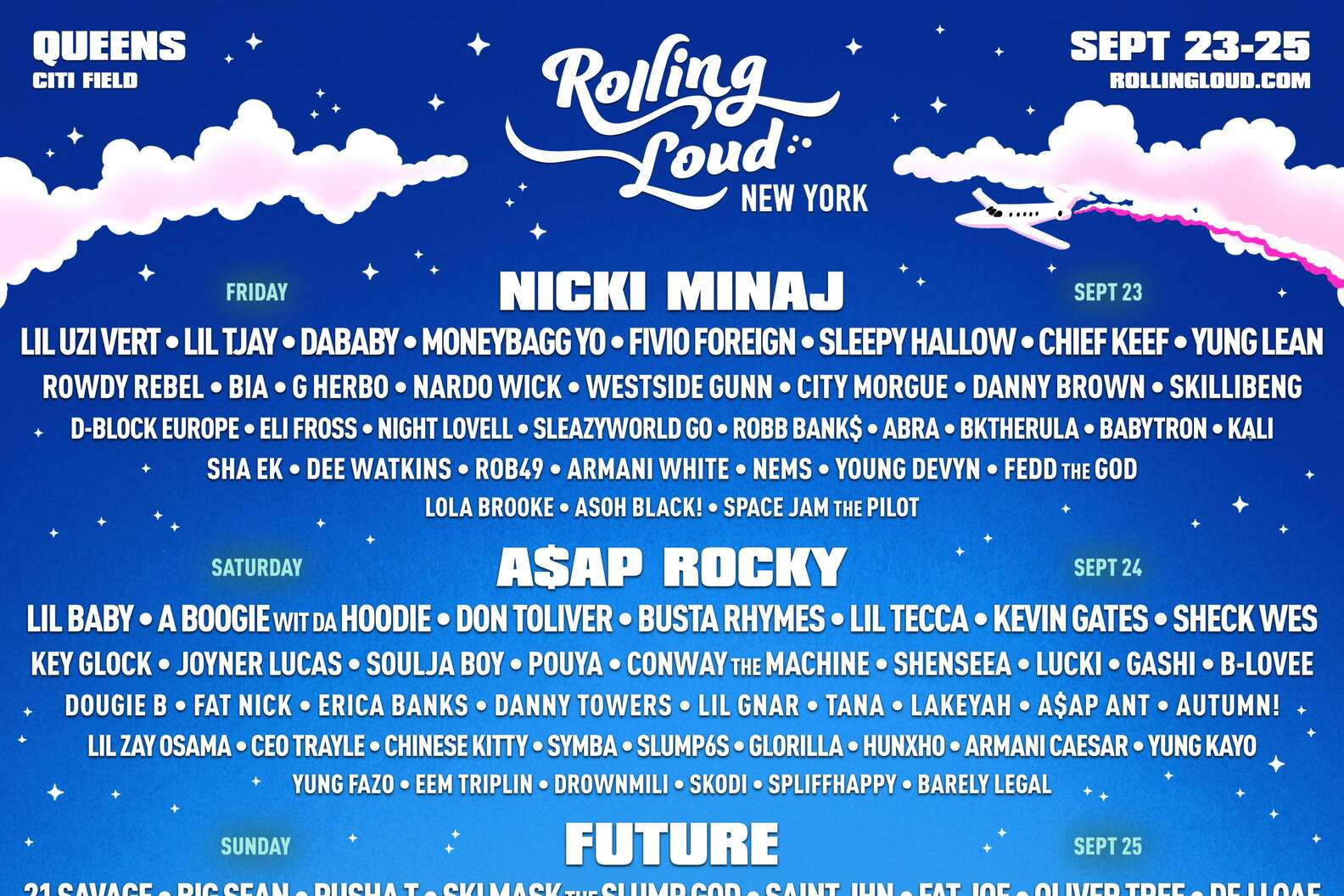 Nicki Minaj, A$AP Rocky & Future Will Headline Rolling Loud New York ...