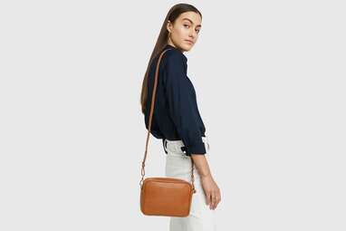 Quince Italian Leather Crossbody Bag