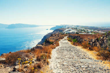 View of Santorini island