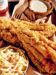 rodney scott fried catfish recipe cat fish dish cole slaw barbecue southern food hot sauce recipes weekend project thrillist