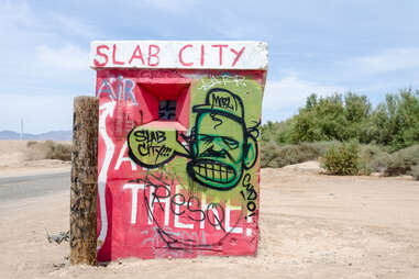 Entrance sign to Slab City