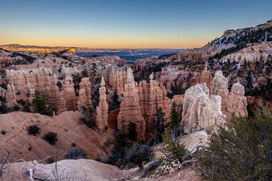 sunset at bryce canyon national park