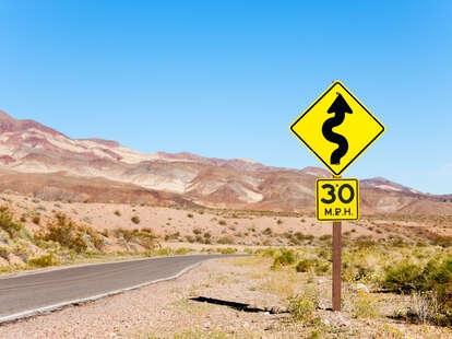 desert road in California