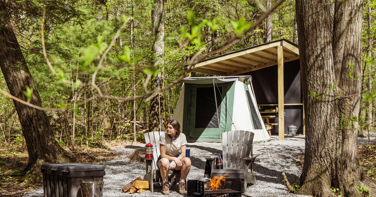 The Catskills Just Got a Super-luxe Campground — With Hammocks, Outdoor  Kitchens, and Hot Showers