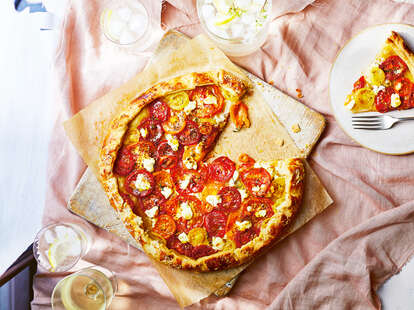 tomato and goat cheese galette