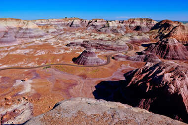 View of rock formations