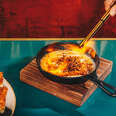 Hot Kasseri Cheese at Zou Zou's 