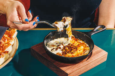 Hot Kasseri Cheese at Zou Zou’s