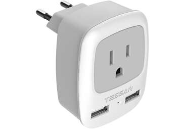 Tessan European Travel Plug Adaptor