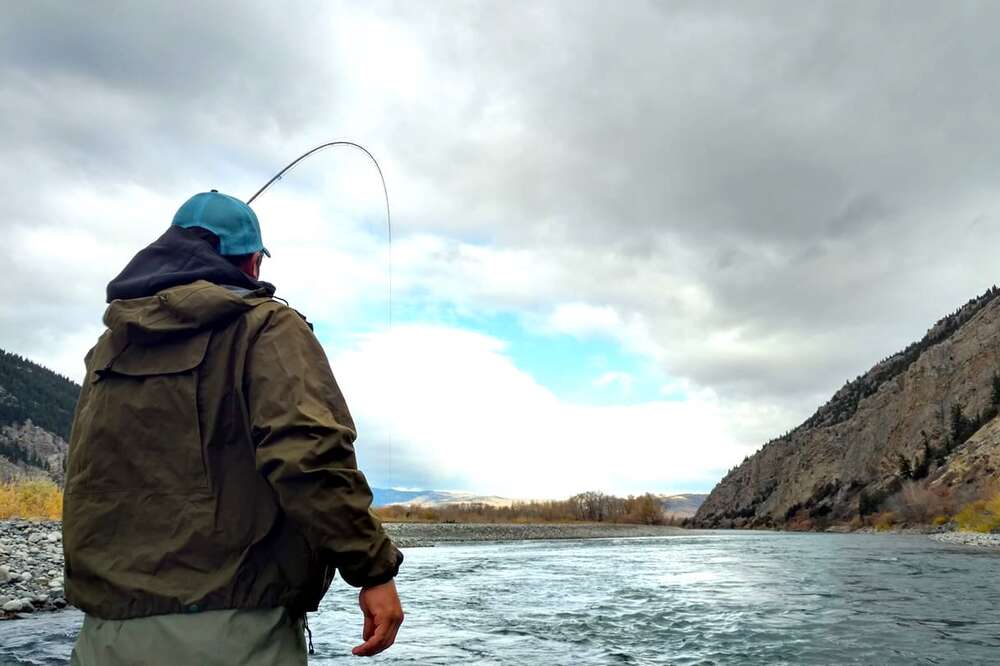 Montana -- Big Sky Country - Fly Fishing Scene: Retro Travel