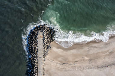 Manasquan Inlet jetty, Point Pleasant Beach, new jersey