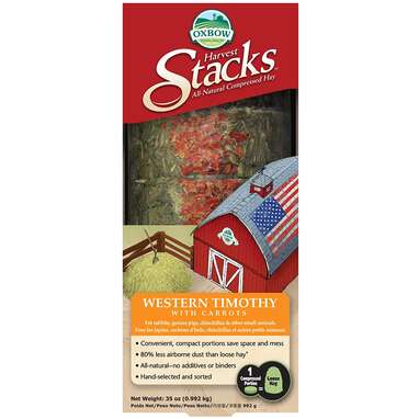 Hay stacks: Oxbow Animal Health Harvest Hay Stacks Western Timothy Hay