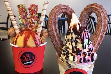 Red Circle Ice Cream