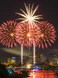 Fireworks on the Charles River Esplanade 