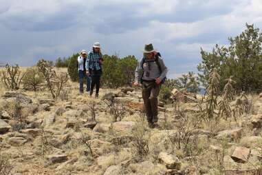 hikers at El Malpais National Monument