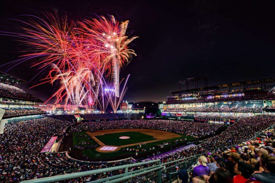 Coors Field on Independence Day Eve: - Colorado Rockies