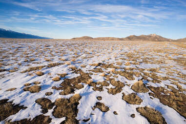 snow in the desert