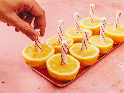 Lemon-peppermint stick