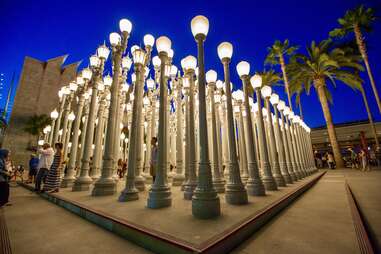 Urban Lights at Night at LACMA