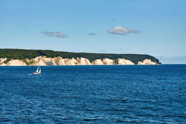 jasmund national park sailboat