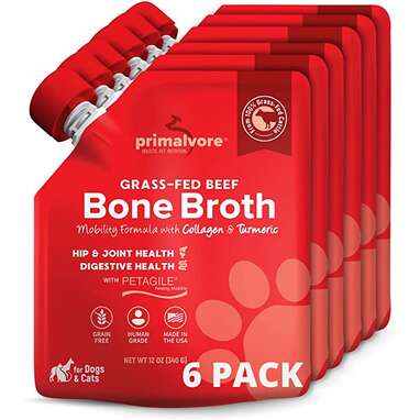 Primalvore Grass-Fed Beef Bone Broth for Dogs & Cats