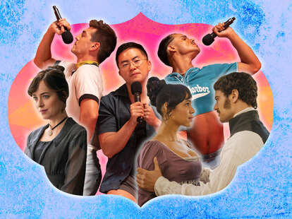 persuasion, fire island, mr malcolm’s list, dakota johnson, bowen yang, zawe ashton