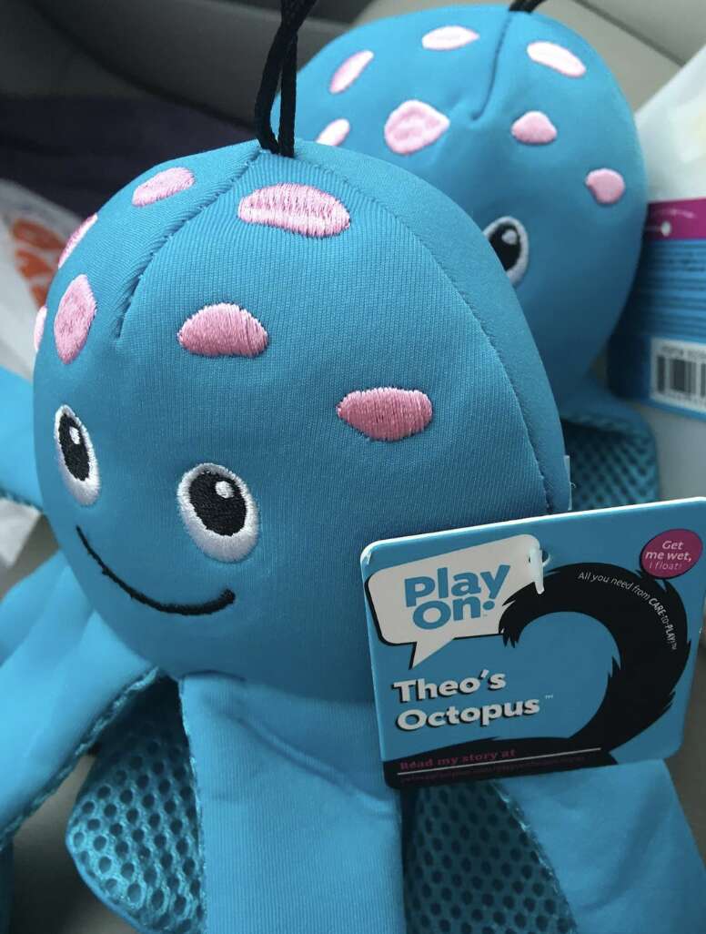 blue octopus dog toy