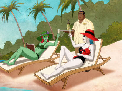 harley quinn hbo max series, harley quinn and poison ivy animated