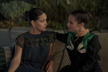 Adria Arjona and Alicia Vikander in irma vep