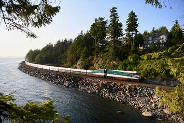 Cascade Amtrak train