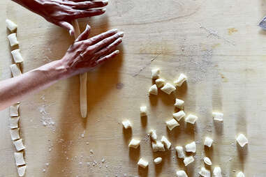 making gnocchi