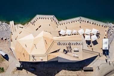 aerial view of löyly sauna spa