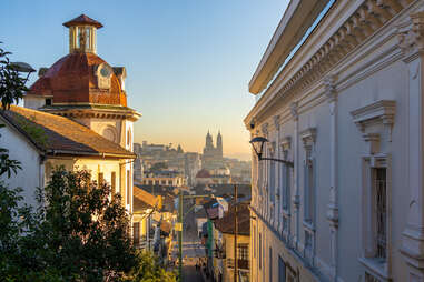 architectural view of quito, ecuador 