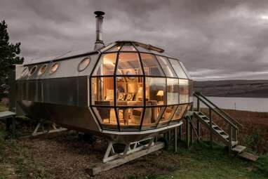 Airship Airbnb in Scotland