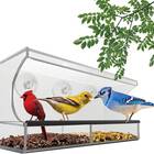 Overall best window bird feeder: Nature’s Hangout Clear Window Bird Feeder