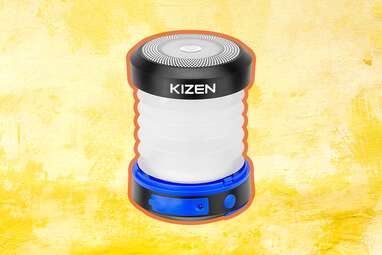 KIZEN Solar Lantern - Collapsible LED Camping Lantern - Rechargeable Solar  - USB Portable Lamp and Phone Charger for Emergency, Power Outage