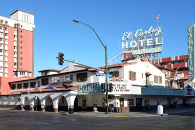 the El Cortez hotel and sign