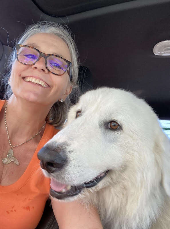 woman and dog 
